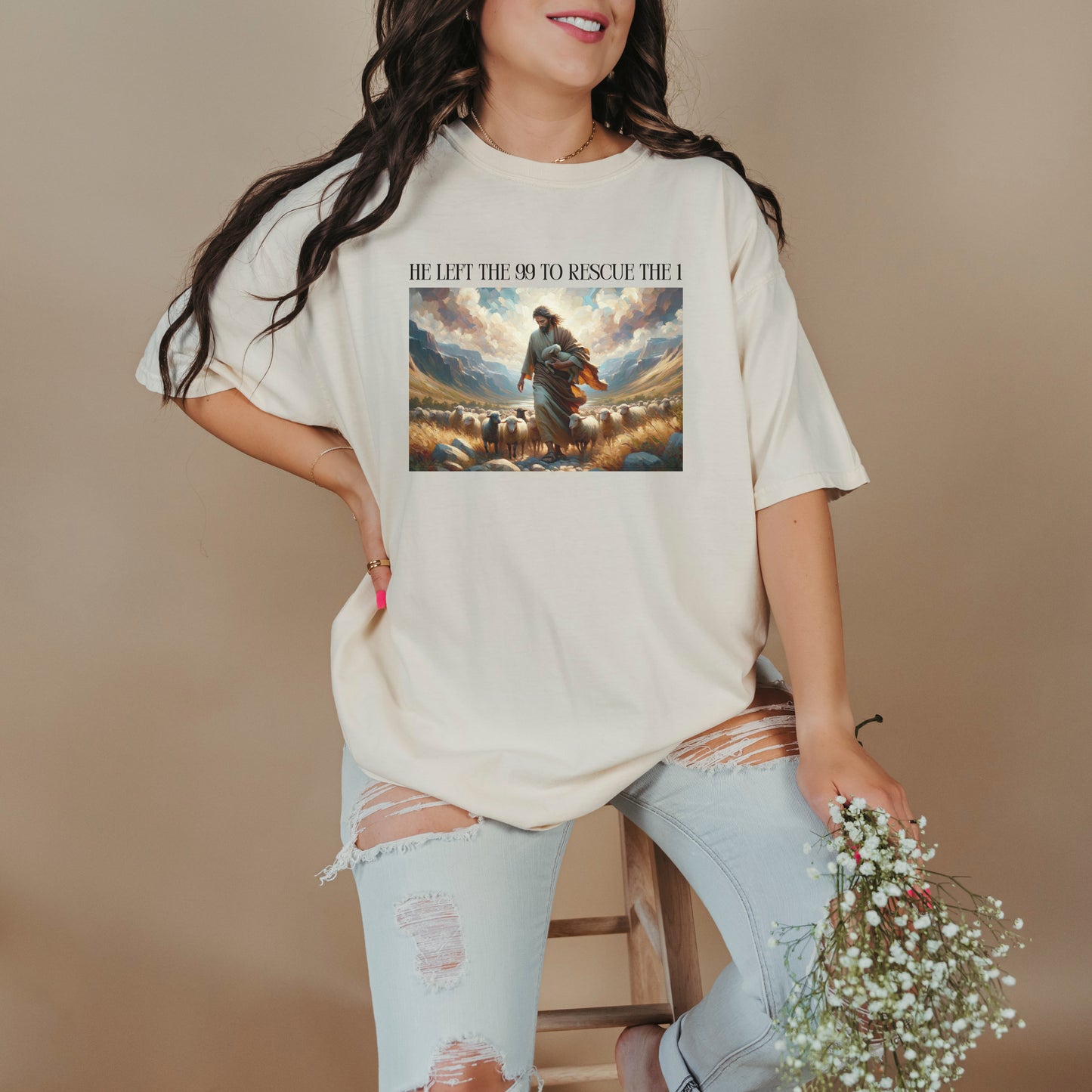 Unisex Jesus and Lost Sheep Shirt